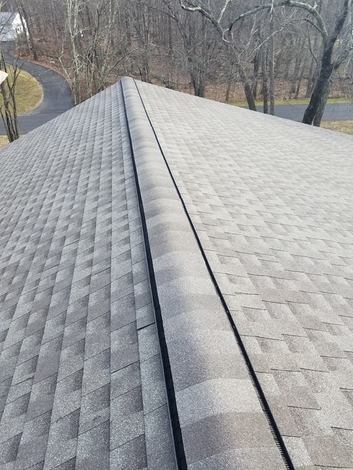 Completed roof in Brookfield